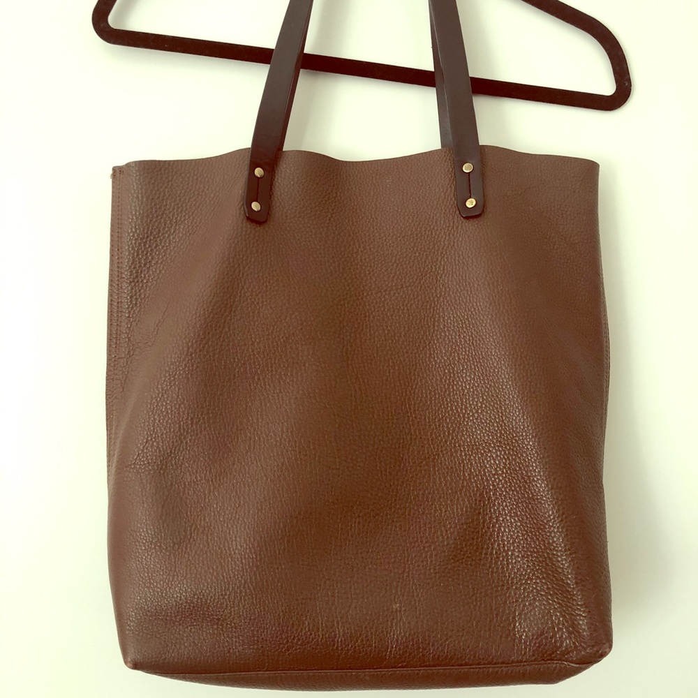 Leather tote from Gap